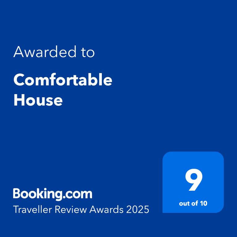 Certifikát, hodnocení, plakát nebo jiný dokument vystavený v ubytování Comfortable House
