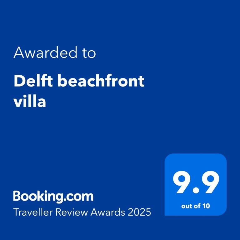 Certifikát, hodnocení, plakát nebo jiný dokument vystavený v ubytování Delft Jungle Beachfront Villa