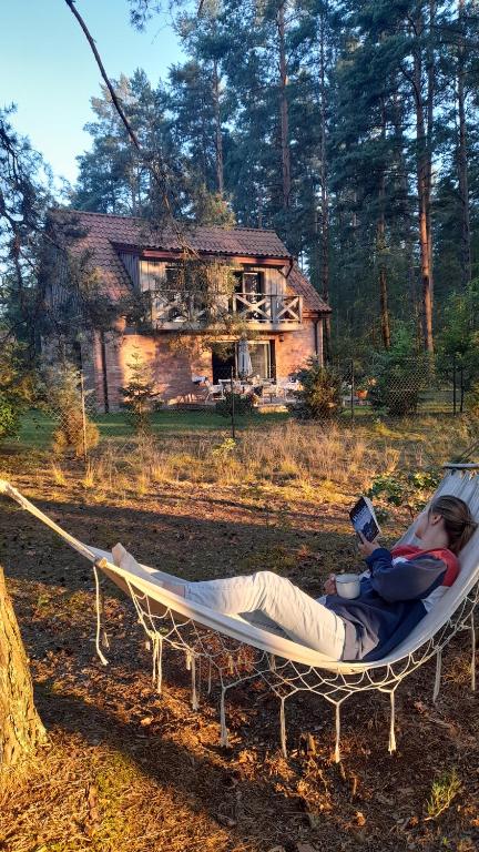 Vonkajšia záhrada v ubytovaní UTASIÓWKA Mazury