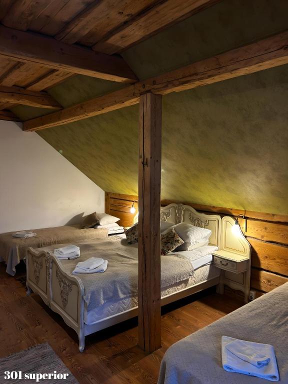 Postel nebo postele na pokoji v ubytování Guesthouse Carl Schmidt