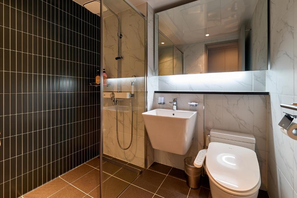 Koupelna v ubytování Hotel Sollavue
