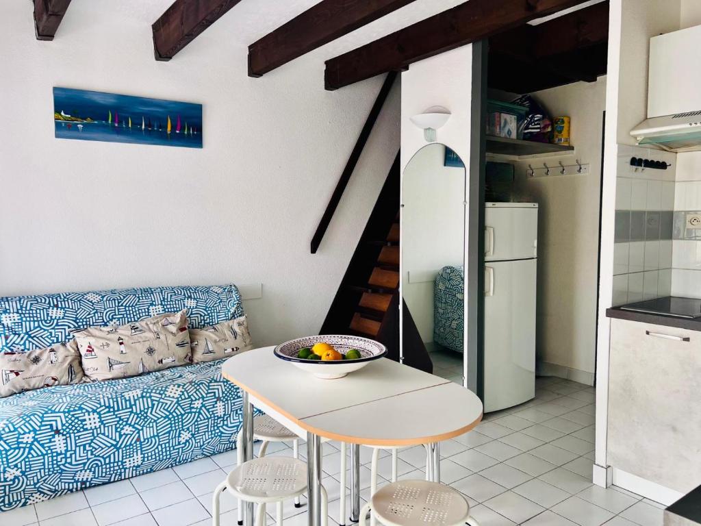 Kuchyň nebo kuchyňský kout v ubytování Le petit paradis