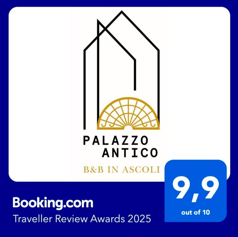 un logo per una valutazione di viaggio di Palazzo Antico ad Ascoli Piceno