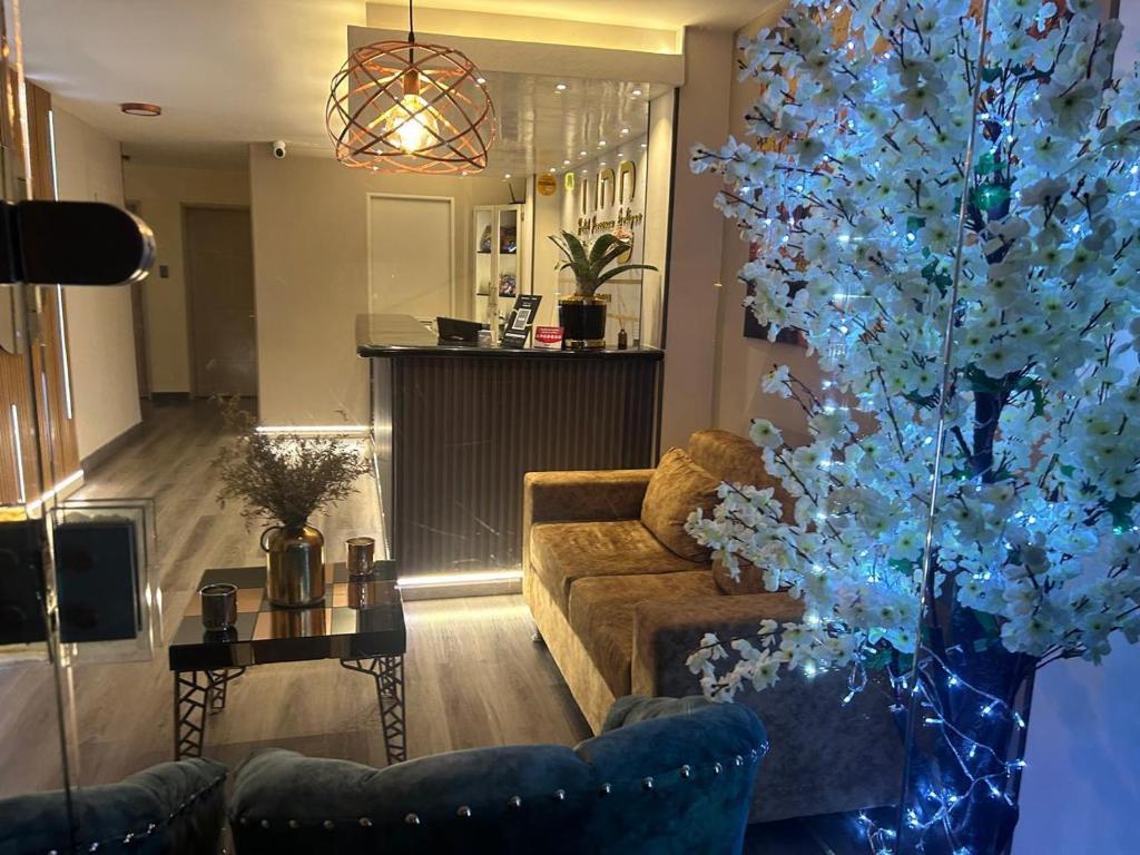 Posezení v ubytování Provenza Medellin Hotel Boutique