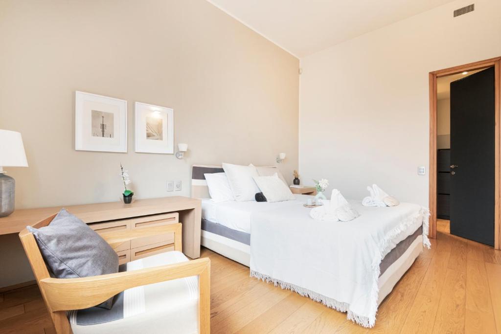 Posteľ alebo postele v izbe v ubytovaní Wonderful Brera flat