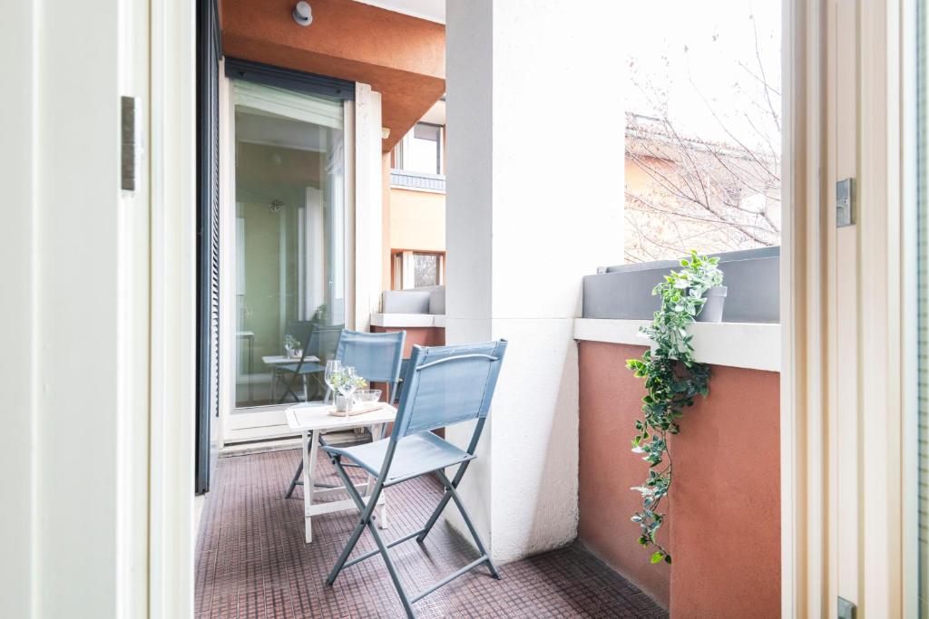 Balkón alebo terasa v ubytovaní Wonderful Brera flat
