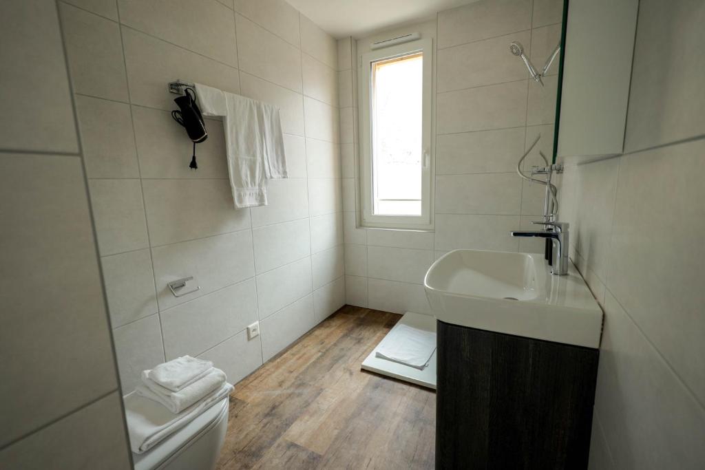 Koupelna v ubytování Ferienwohnung Nelson über Craftbier Brauerei
