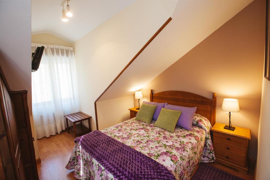 Cama o camas de una habitación en Hotel Rural El Molino
