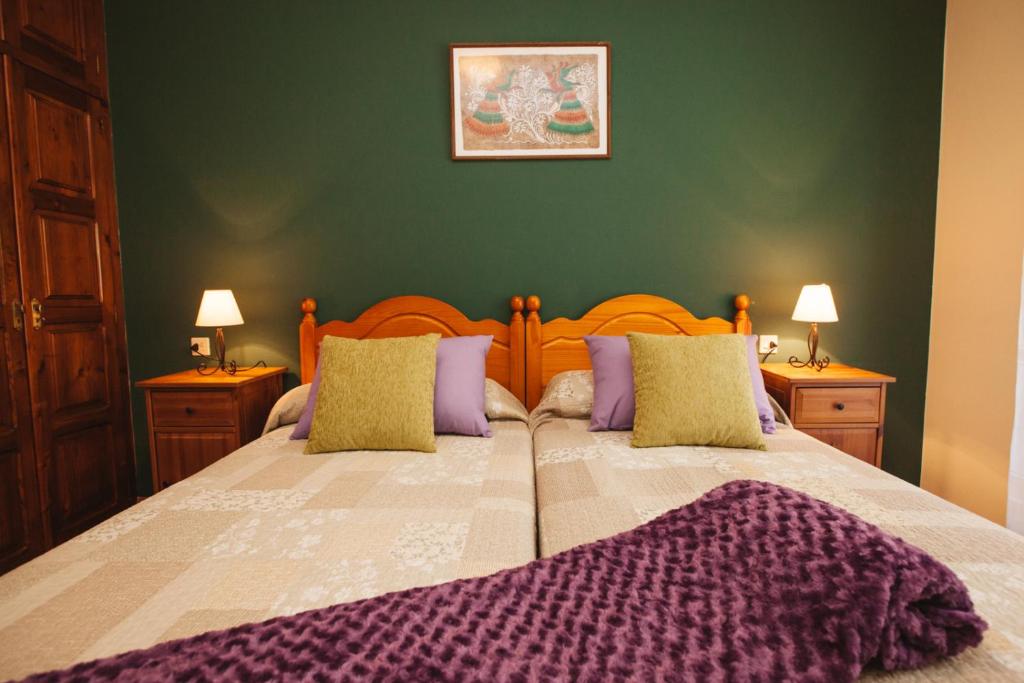 Cama o camas de una habitación en Hotel Rural El Molino
