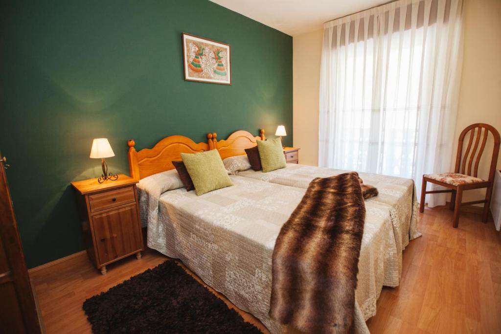 Cama o camas de una habitación en Hotel Rural El Molino