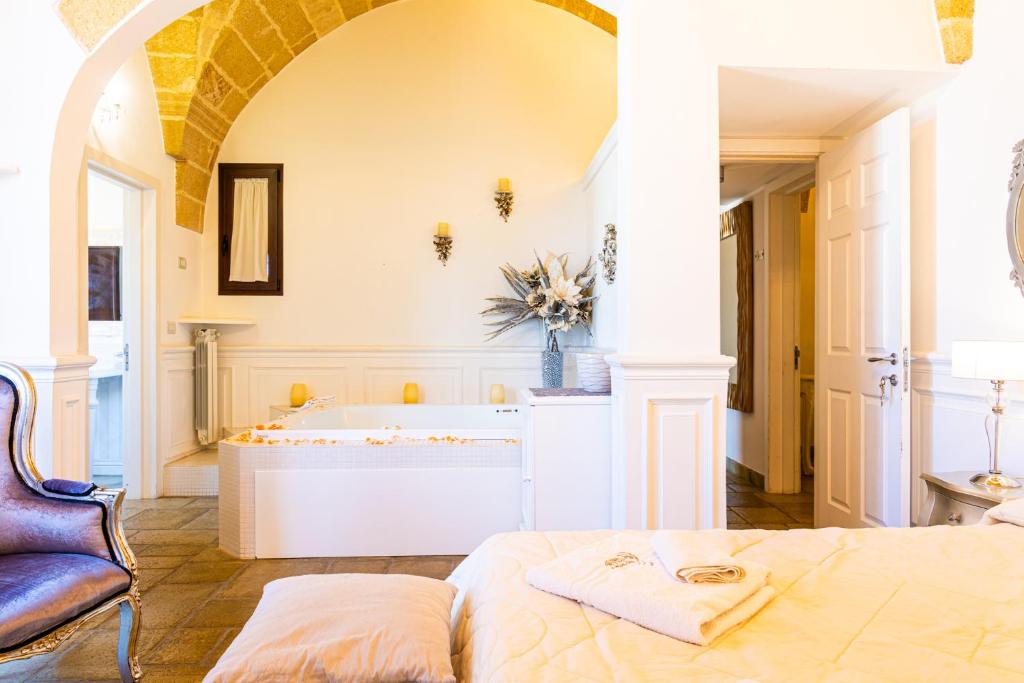 Postel nebo postele na pokoji v ubytování Self Palazzo Aurora