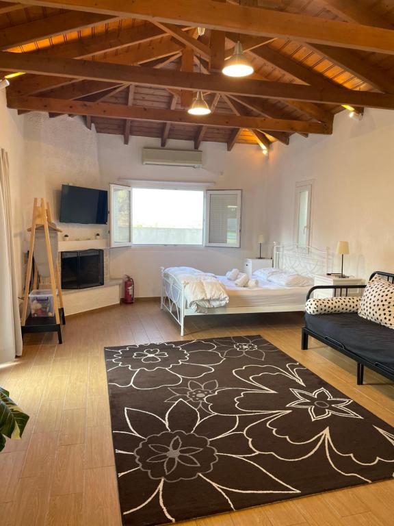 Postel nebo postele na pokoji v ubytování Pool Guesthouse