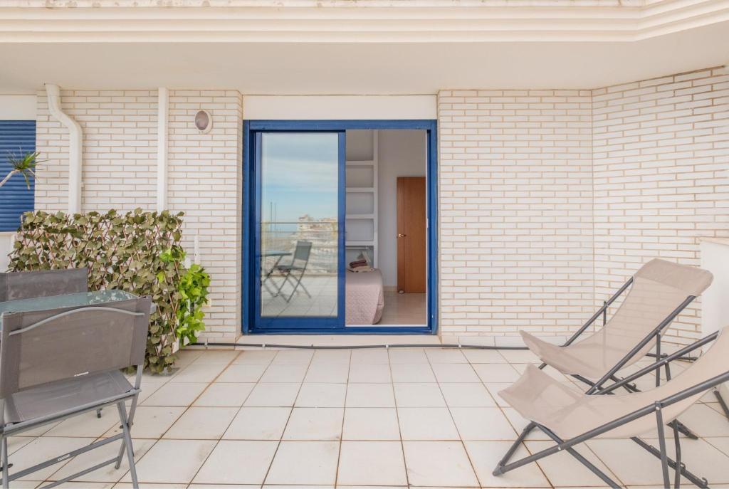 Balkón alebo terasa v ubytovaní Atico con Piscina en Ametlla de Mar