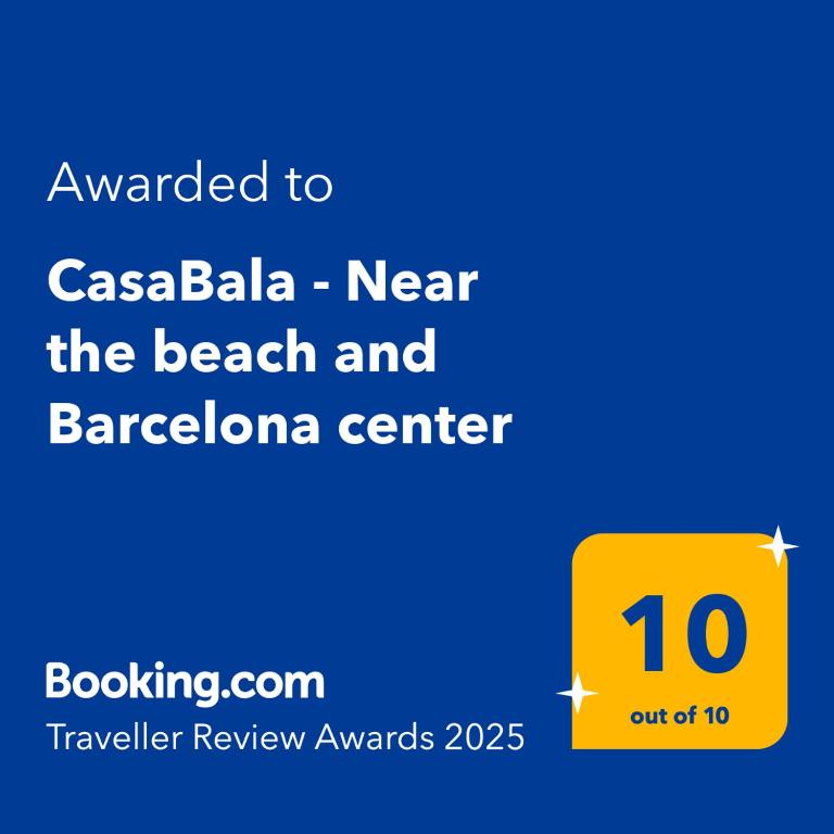 Certifikát, hodnocení, plakát nebo jiný dokument vystavený v ubytování CasaBala - Near the beach and Barcelona center