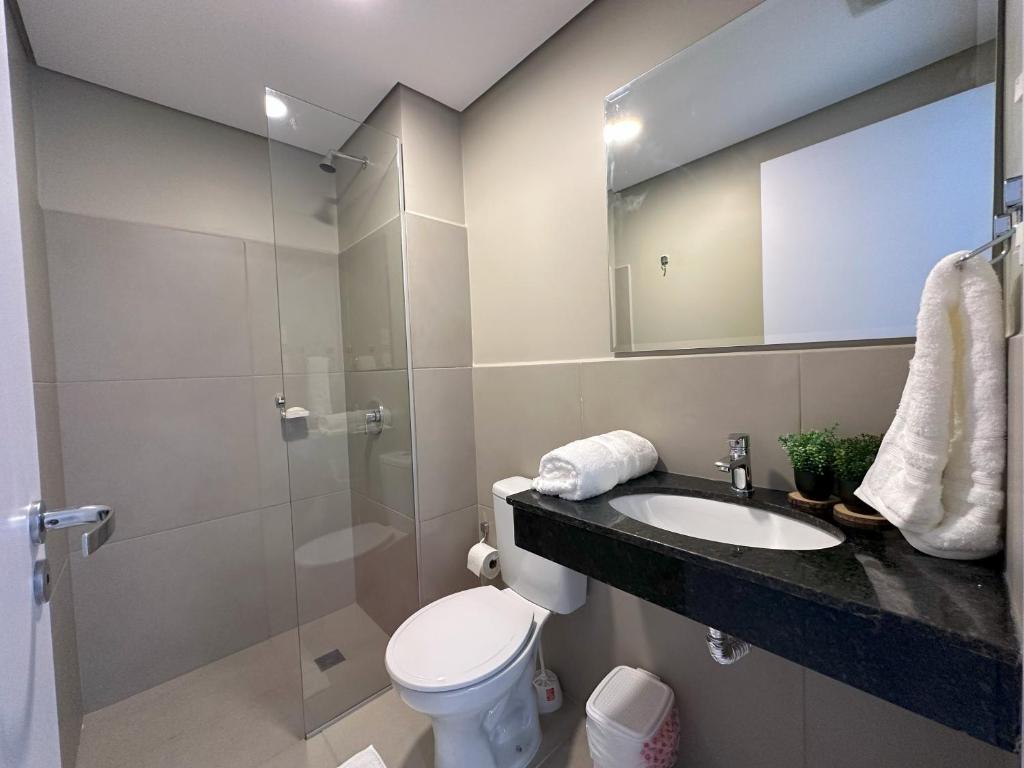 Koupelna v ubytování Republica Apartment