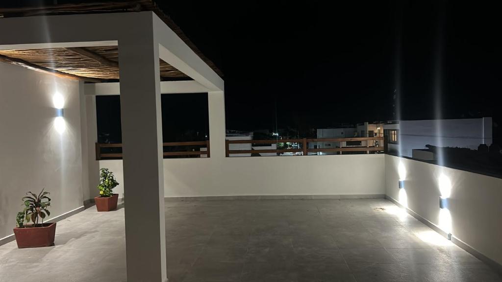 Balkón nebo terasa v ubytování Hotel Mariel Holbox