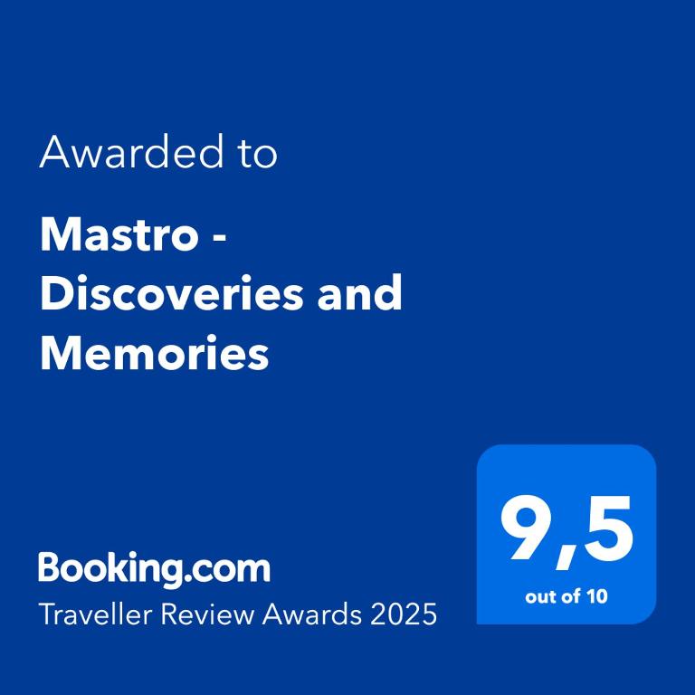 Mastro - Discoveries and Memoriesに飾ってある許可証、賞状、看板またはその他の書類