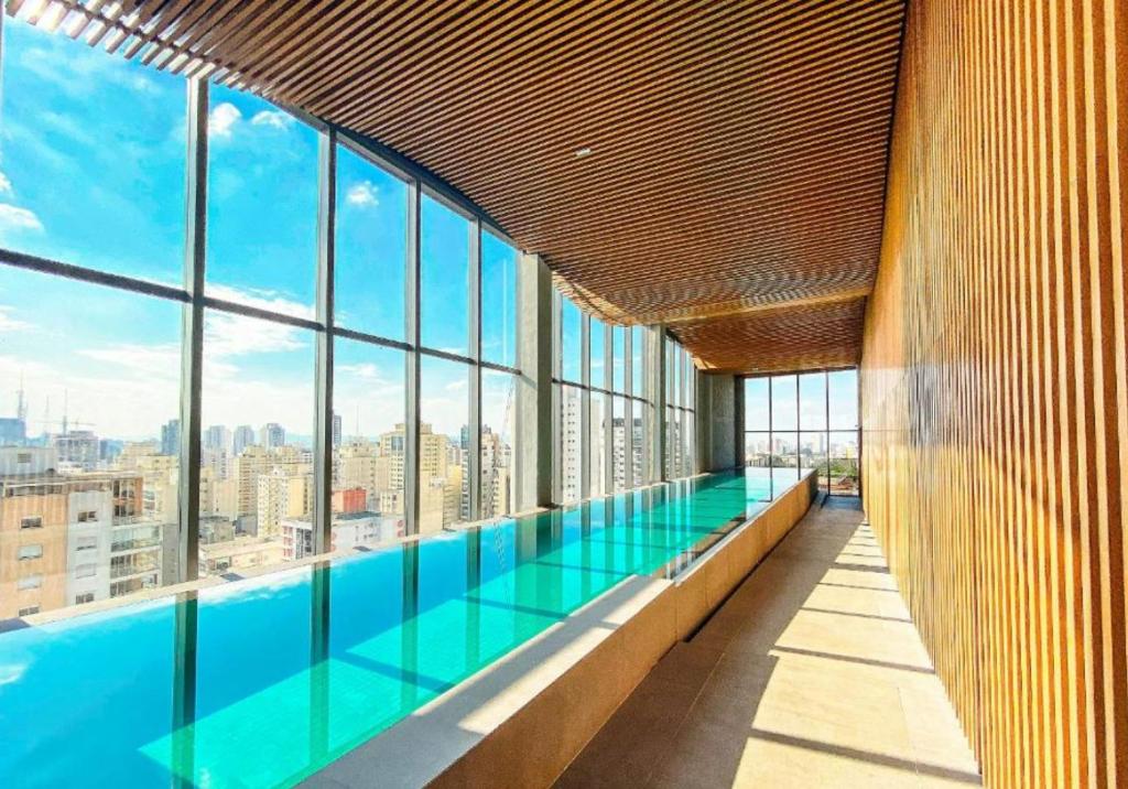 Swimmingpoolen hos eller tæt på Studio próx metrô Oscar Freire