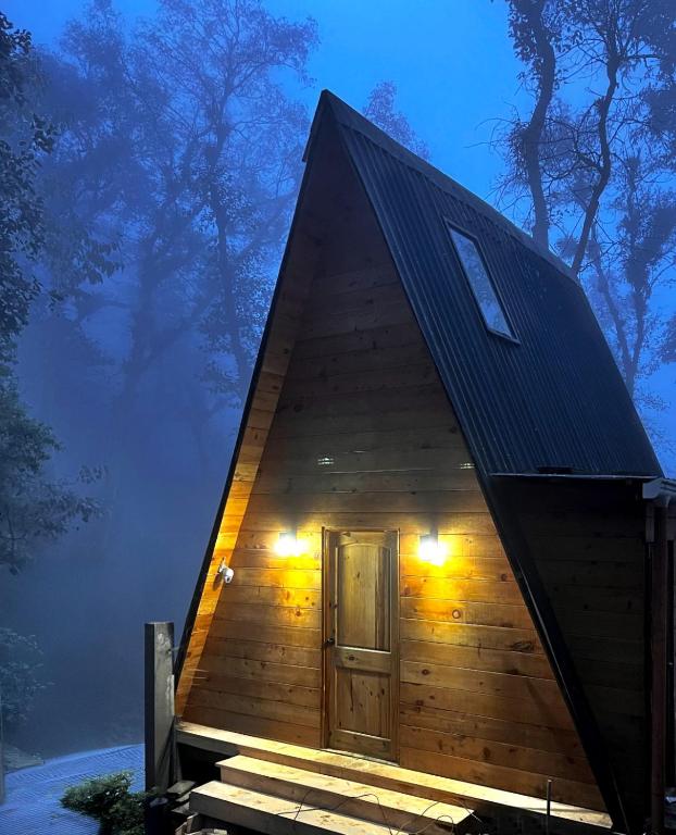 High garden alpine cabin