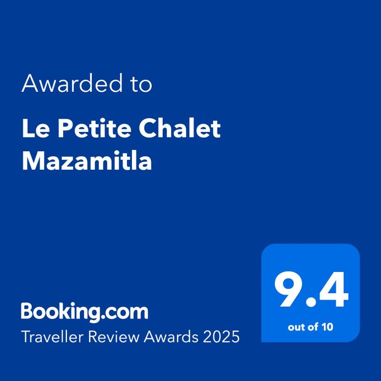 Certifikát, hodnocení, plakát nebo jiný dokument vystavený v ubytování Le Petite Chalet Mazamitla