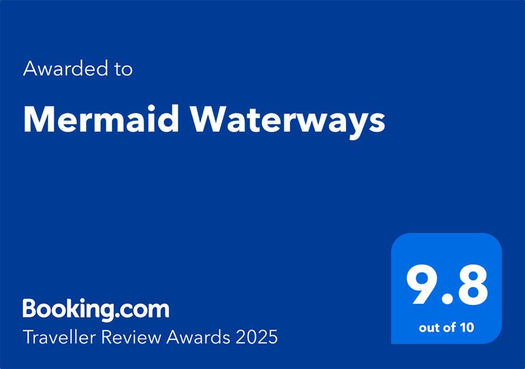 Certifikát, hodnocení, plakát nebo jiný dokument vystavený v ubytování Mermaid Waterways