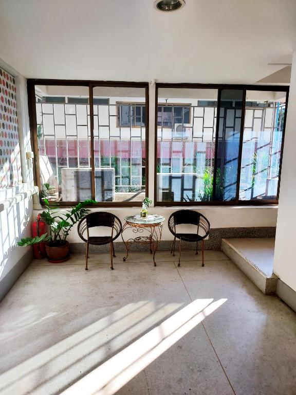 Balkón nebo terasa v ubytování KingSun HOSTEL 金珊旅馆