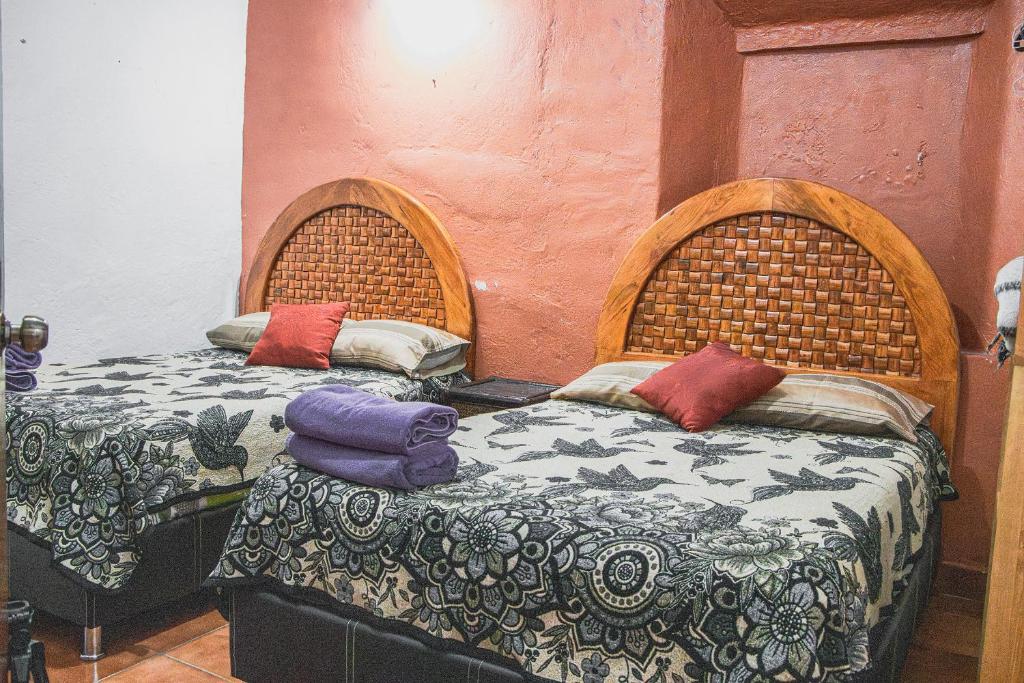 Letto o letti in una camera di La Ventana del Tepozteco