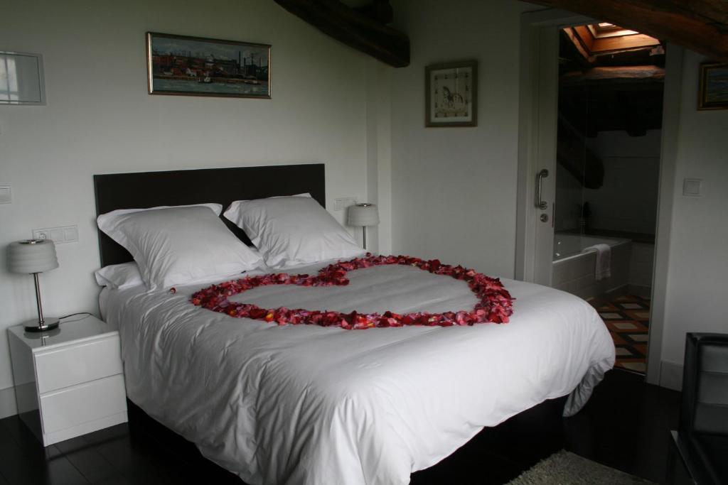 Cama o camas de una habitación en Hotel Rural 3 Cabos