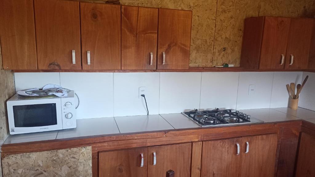 Kuchyň nebo kuchyňský kout v ubytování Casa el arenal-Lago Ranco