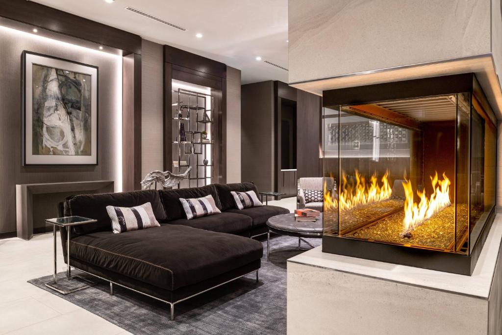 Posezení v ubytování Residence Inn by Marriott Weehawken