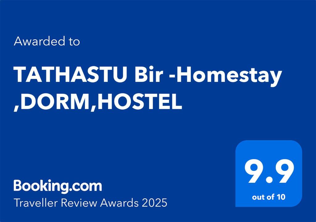 Certifikát, hodnocení, plakát nebo jiný dokument vystavený v ubytování TATHASTU Bir -Homestay ,DORM,HOSTEL