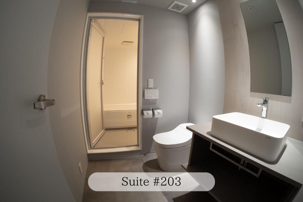 Koupelna v ubytování UNPLAN Residence suite