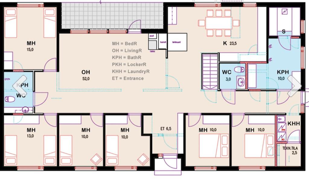 Půdorys ubytování Villa Kupsala , LaatuLomat