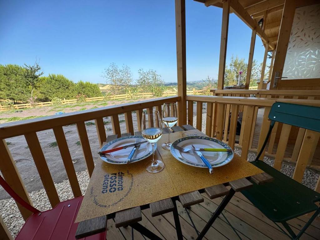 A balcony or terrace at Dimora Rosso Piceno