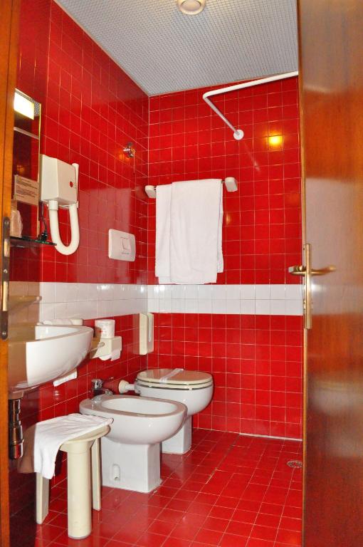 Koupelna v ubytování Hotel Igea