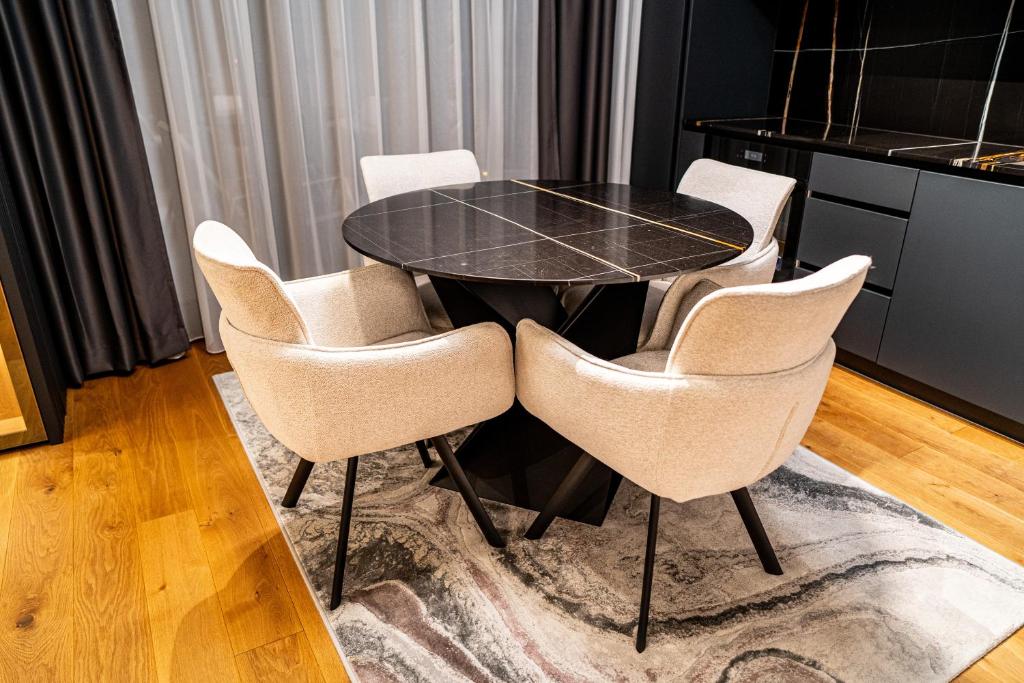 Posezení v ubytování Brilijant Lux Apartman