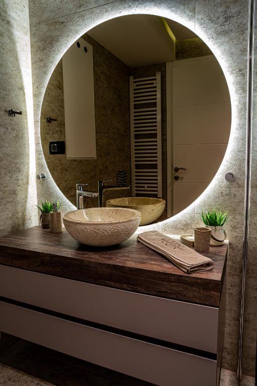 Koupelna v ubytování Brilijant Lux Apartman