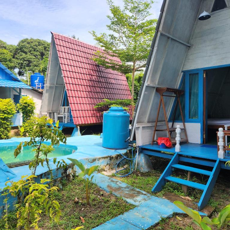 Zahrada ubytování Tanjong Tinggi Cottage
