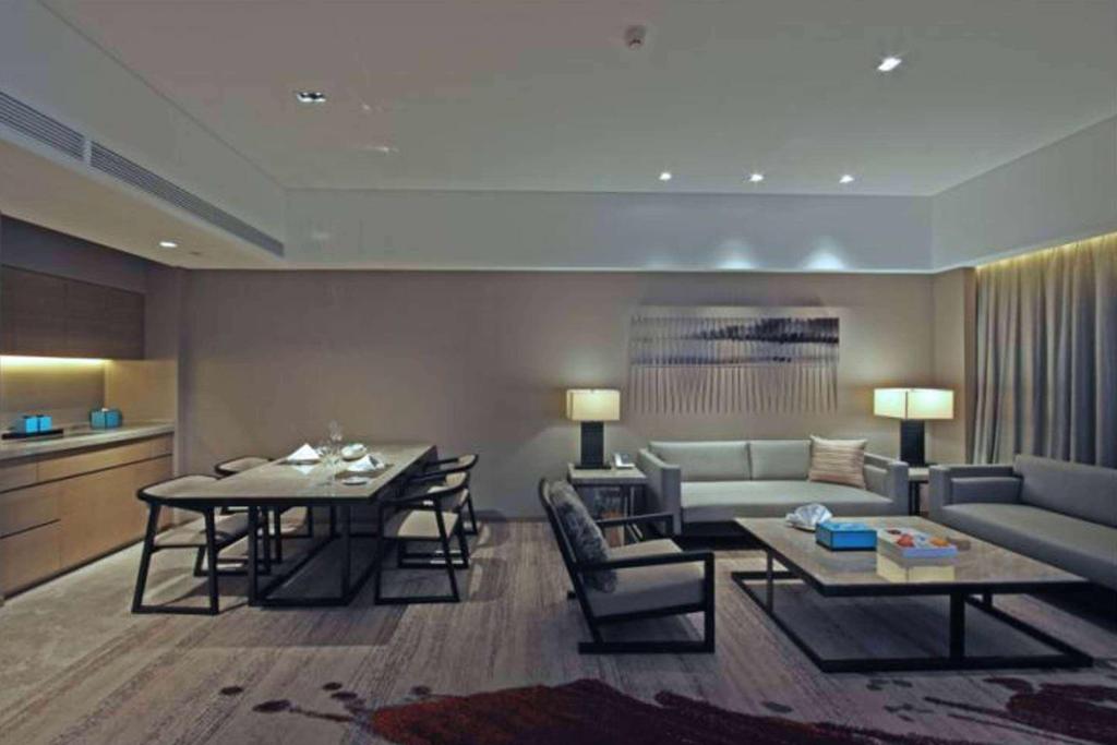 Posezení v ubytování Wyndham JinJiang Hotel