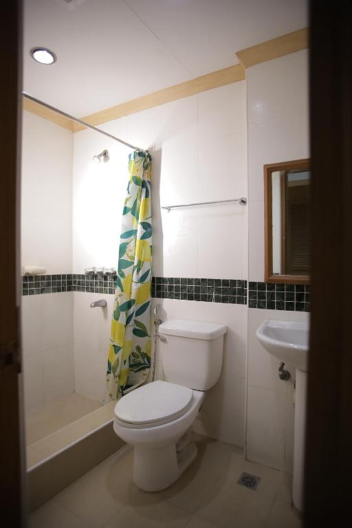 Koupelna v ubytování Hotel Soriente