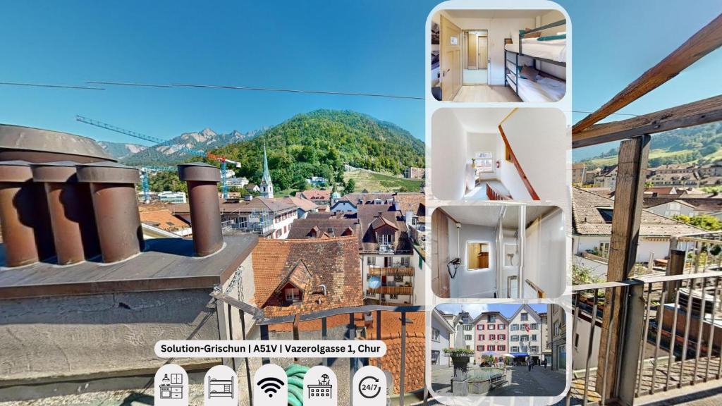Nespecifikovaný výhled na hory nebo výhled na hory při pohledu z apartmánu
