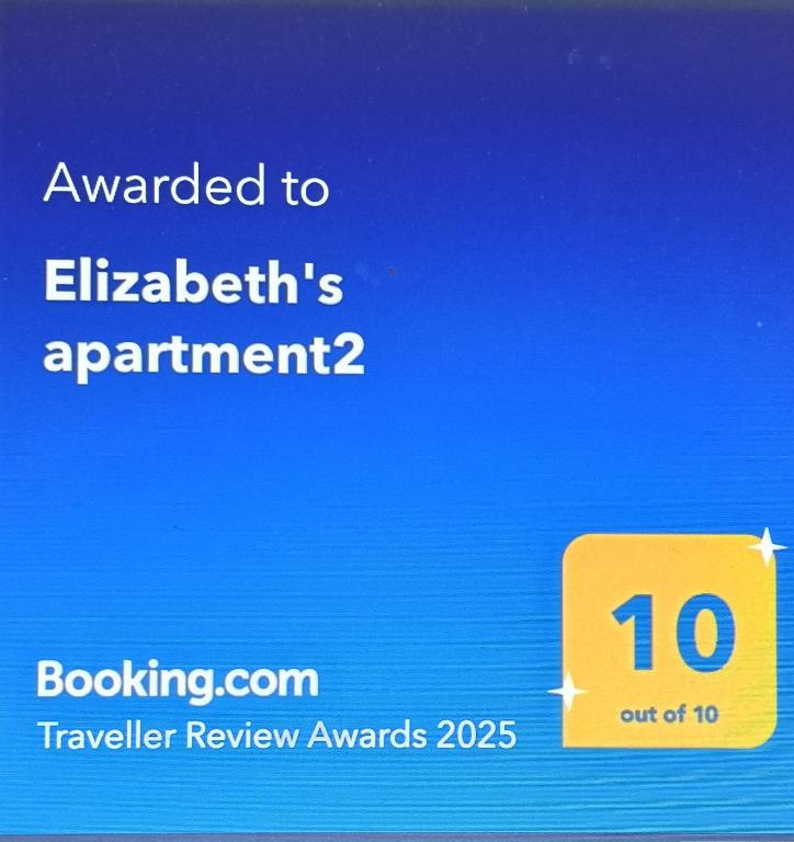 Certifikát, ocenenie alebo iný dokument vystavený v ubytovaní Elizabeth's apartment2