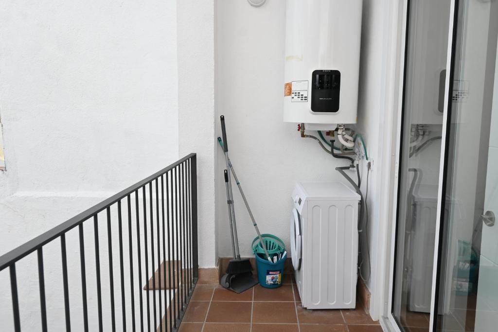 Kuchyň nebo kuchyňský kout v ubytování Homenfun Dalt Badalona