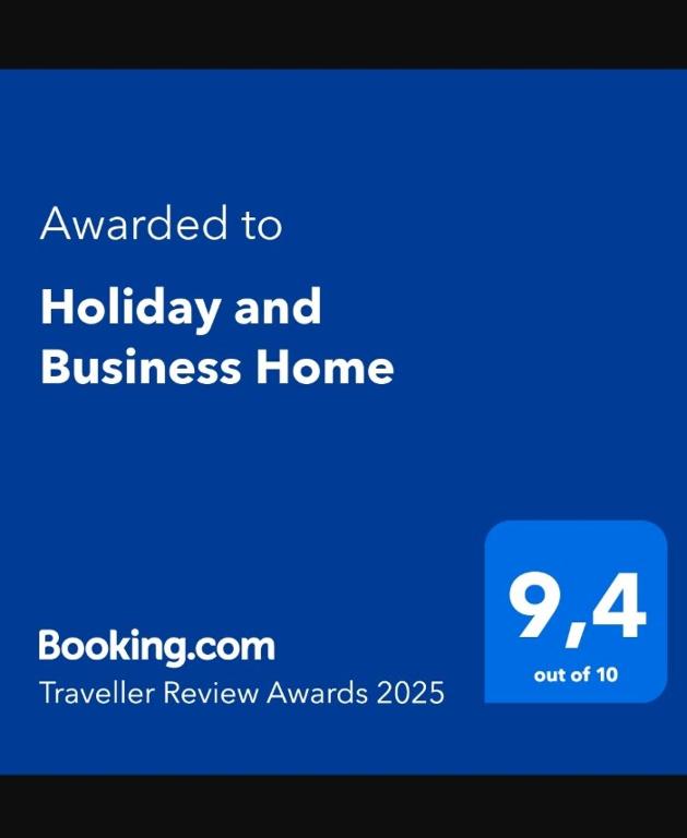 Certifikát, hodnocení, plakát nebo jiný dokument vystavený v ubytování Holiday and Business Home