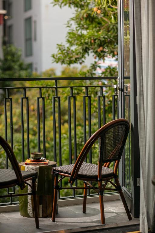Balkón nebo terasa v ubytování HOTEL de LAGOM