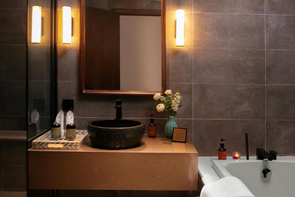 Koupelna v ubytování HOTEL de LAGOM