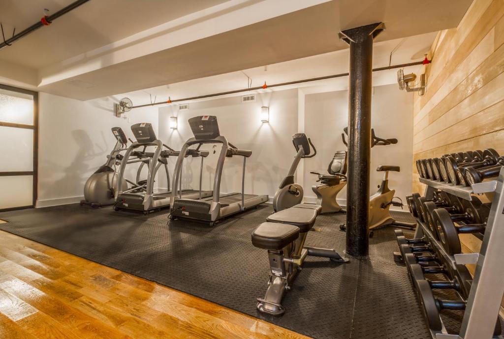 Fitness centrum a/nebo fitness zařízení v ubytování Franklin Guesthouse