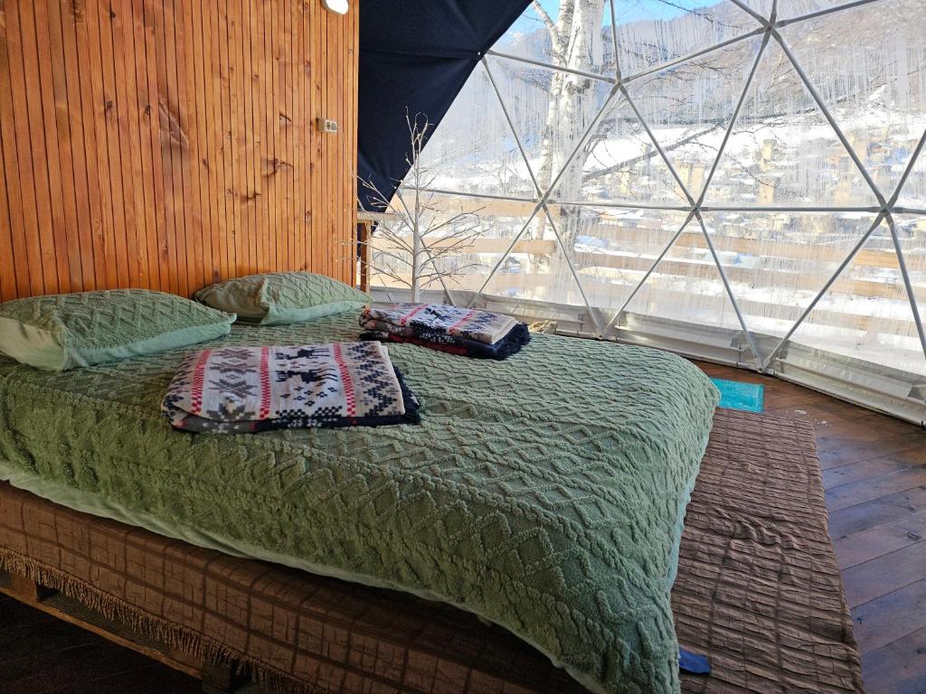 Postel nebo postele na pokoji v ubytování Svanpling