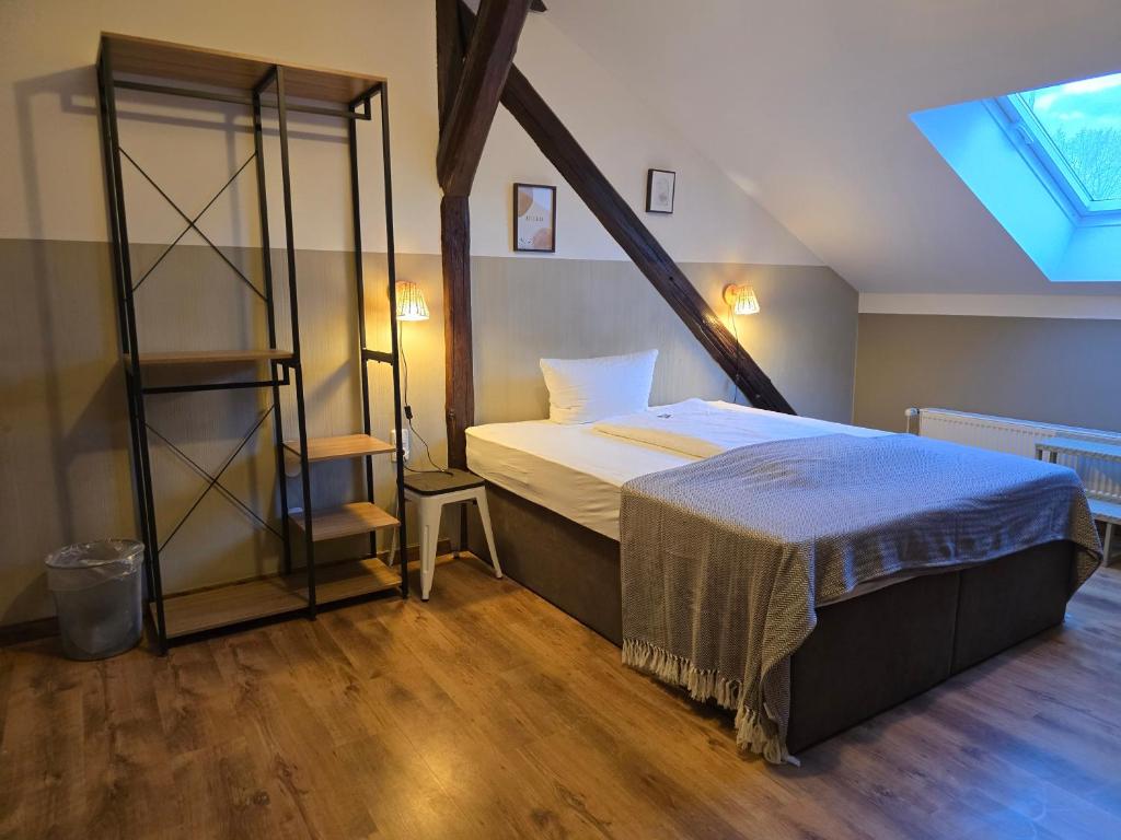 Postel nebo postele na pokoji v ubytování Aparthotel Fairschlafen Minden