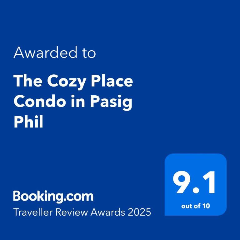 Certifikát, hodnocení, plakát nebo jiný dokument vystavený v ubytování The Cozy Place Condo in Pasig Phil
